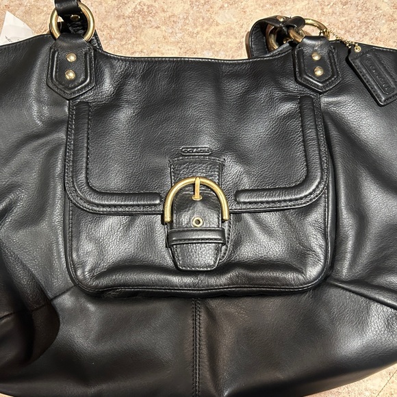 BNWT COACH Campbell Belle Bordeaux Leather Carryall Shoulder Bag Purse F24961. - Picture 3 of 12